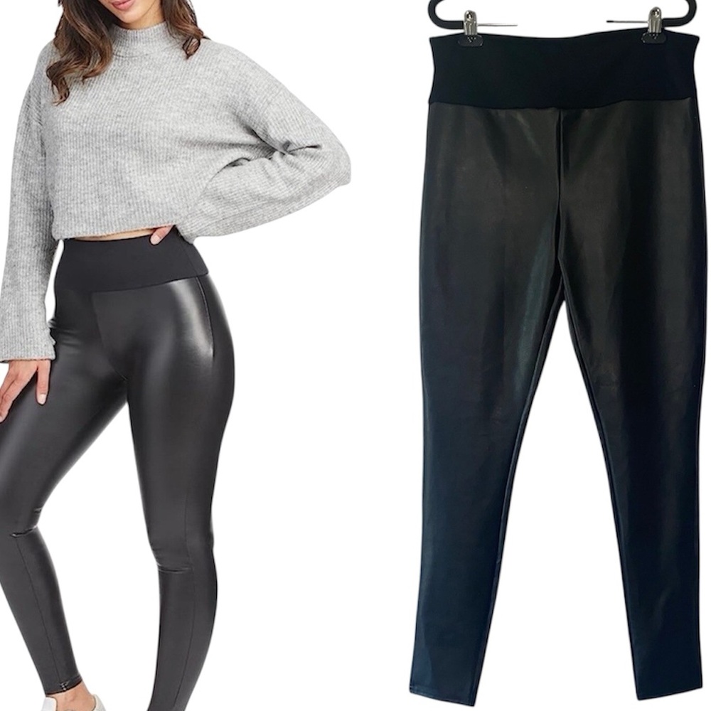 SPANX FAUX LEATHER LEGGING